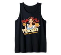 Waffles are Just Pancakes Funny Chef Cook Breakfast Lover Tank Top