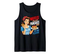 Waffles are Just Pancakes Funny Chef Cook Breakfast Lover Tank Top