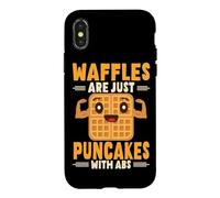 Waffles Are Just Pancakes With Abs Breakfast Waffle Case for iPhone X/XS