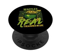 Waffles Are The Real Treasures In Life PopSockets Adhesive PopGrip