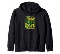 Waffles Are The Real Treasures In Life Zip Hoodie