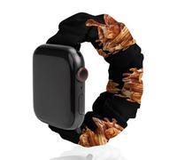 Waffles Fried Chicken Legs Universal Scrunchie Watch Band Compatible with IWatch Series 11 10 9 8 7 Strap
