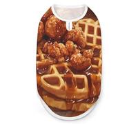 Waffles Golden Chicken Cute Cute Pet Supplies Soft Dog Sweaters Printing for Dogs Puppy Cats L