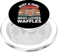 Waffles Just A Girl Who Loves Waffles PopSockets PopGrip for MagSafe
