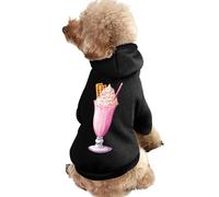 Waffles Printed Dog Hoodie Breathable Soft Cat Sweatshirt for Small Medium Large XS