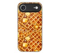 Waffles with Butter And Syrup Personalized Glass Phone Case Cover Compatible with iPhone 17/17 Air/17 Pro/17 Pro Max