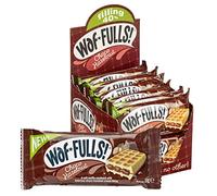WafFULLS! Choco Hazelnut Waffles (12x 50g) - Soft Waffle Sandwich Breakfast Snacks Ready to Eat Snack for Kids Adults Hazelnut Chocolate Bars Individually Wrapped Waffles Snacks Bulk Christmas Gifts
