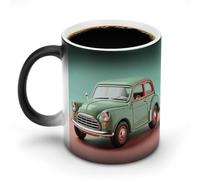 WAFICAC 11oz Coffee Mug Ceramic Color Changing Coffee Mug Sensitive Magic Car Images Coffee Cup Tea Cup for Women Men