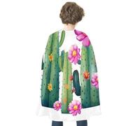 WAFICAC Halloween Adult Cape Cactus Flower Capes for Adult Party Capes for Unisex Cloak Red Reversible Cape