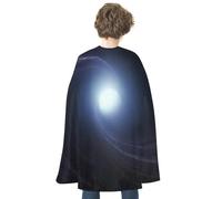 WAFICAC Halloween Adult Cape SpaceVortex1 Capes for Adult Party Capes for Unisex Cloak Red Reversible Cape