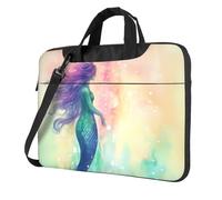 WAFICAC Laptop Bag Men Women Beautiful Mermaid tail Laptop Shoulder Bag with Strap and Handle Light Computer Briefcase