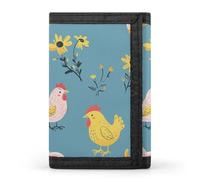 WAFICAC Trifold Wallet for Men, Farm Animal Pattern Coin Purse Slim Money Clip Credit Card Holder with 8 Card Slots