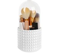 WAFJAMF 360 Rotating Makeup Organiser Brush Holder, 5 Slot, Diamond-White