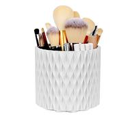 WAFJAMF 360 Rotating Makeup Organiser Brush Holder, 5 Slot, White