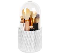 WAFJAMF 360 Rotating Makeup Organiser Brush Holder, Water Wave-White