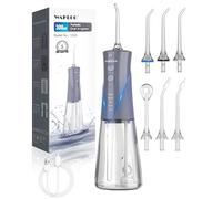 WAFLOO Water Flossers Cordless - Portable 300ML Tank, 5 Modes, 6 Tips