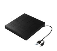 WAFOHSR 2in1 USB3.0 TypeC Slim External DVD RW CD Writer Drive Burner Reader Player Optical Drives For Laptop PC DVD Burner DVD Easy To Use