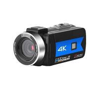 WAFOHSR 56 Megapixel 4K HD Digital Camera Wireless Live Shooting All In One Accurate Focusing(Blue+Hood+Stabilizer Grip+Mic)