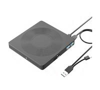 WAFOHSR 6in1 USB 3.0 Type-c External DVD RW CD Drive Burner Reader Player Optical For PC Laptop Desktop Easy To Use