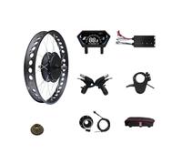 WAFOHSR 72V5000W 20/24/26x4.0" Electric Fat Bike Conversion Kit Dropout 170mm Brushless Non-gear Rear Hub Motor Wheel For EBike Powerful Motor(5000W UKS6 Set,26'')