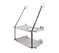 WAFOHSR Cat Bed Hanging Window Double-Layer Pet Hammock Sunny Seat Kitten Nest For Cats Bearing 25 KG Accessories Cat Hammock(A double layer)