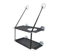 WAFOHSR Cat Bed Hanging Window Double-Layer Pet Hammock Sunny Seat Kitten Nest For Cats Bearing 25 KG Accessories Cat Hammock(C double layer)