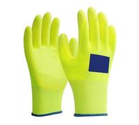 WAFOHSR Cut Resistant Gloves Anti-Cut Gloves Level 5 GMG Grey HPPE Shell PU Coated Cut Resistant Work Safety Protective Gloves Comfortable Fit(Large size)