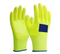 WAFOHSR Cut Resistant Gloves Anti Cut Gloves Level 5 Grey HPPE Shell PU Coated Cut Resistant Work Safety Protective Gloves Comfortable Fit(Plus size)
