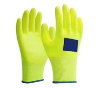 WAFOHSR Cut Resistant Gloves Anti Cut Gloves Level 5 HPPE PU Coated Cut Resistant Work Safety Protective Gloves Gardening Kitchen Gloves Comfortable Fit(3 pairs,XXL)