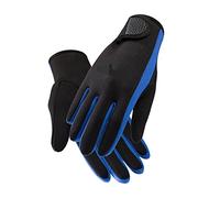 WAFOHSR Diving Gloves Neoprene Women Men Swimming & Diving Gloves With The Magic Stick Anti-slip Cold Proof For Winter Warm Swimming Gloves Wide Applications(Blue,L)