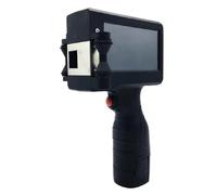 WAFOHSR Handheld Inkjet Printer 1/2 Inch Touch Laser Coder Label Print Machine With USB Import QR/Barcode/Date/Logo 12.7mm Printer Easy To Use(Blue ink - Printer)