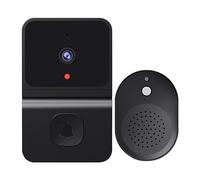 WAFOHSR Home Doorbell IR Night Vision Visual Door Phone 100 Degree Wide Angle Smart Video Intercom Two Way Audio(Black)