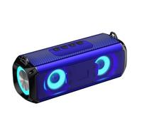 WAFOHSR Lights Speaker Portable Wireless Bluetooth Music Player Versatile Connectivity(Blue)