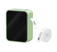 WAFOHSR Mini Label Printer P15 With 3PK Label Sticker 12 * 40mm Wireless Bluetooth Labeling Machine Adhesive Portable Thermal Printer Easy To Use(Green)