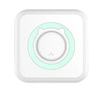 WAFOHSR Mini Printer Portable Thermal Stickers Paper Inkless Bluetooth Wireless Portable Label Printer Easy To Use(Green)