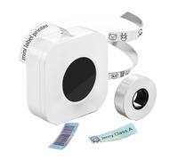WAFOHSR Q30 Label Maker Machine With Tape Wireless Mini Label Printer Sticker Maker For Home Office DIY Various Label Paper Easy To Use(Q30S White)