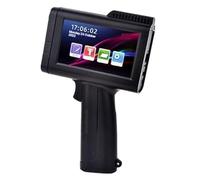 WAFOHSR Small Handheld High-definition Intelligent Inkjet Printer Production Date Two-dimensional Code Barcode Label Bag Coding Machine Easy To Use(Black cartridge set)