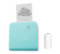 WAFOHSR Thermische Label Printer 300dpi Black&White Sticker Foto Maker Thermal Ticket Labels Print Easy To Use(1Green-3 Gold)