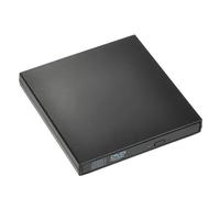 WAFOHSR USB 2.0 Slim Portable External DVD Optical Drive CD/DVD-ROM CD/DVD-RW Player Burner Reader Recorder Easy To Use(Black)