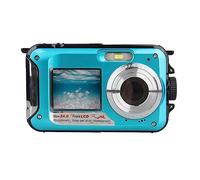 WAFOHSR Waterproof Anti-Shake Digital Camera 1080P Selfie Video Recorder For Underwater High Resolution(Blue)