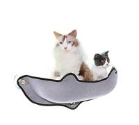 WAFOHSR Window Sill Hammock Pet Cat's EVA Felt ClothNest Suction Cup Sunning Wall Bed Glass Hanging Cat Cat Hammock(Grey)