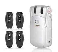WAFU Invisible Keyless Wireless Remote Control Electronic Lock - Premium Zinc Alloy - Enhanced Home Security - Easy Installation - 20m Unlocking Range
