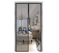 WAFWYY Fly Screen Door,Insect Protection Fly Screens for Doors Automatically Closing, Hands Free Mosquito Net Door No Gap, Keep Fresh Air,Quick InstallWithout Drilling-Schwarz-A||150x200cm(59x78inch)