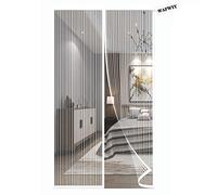 WAFWYY® Magnet Fly Screen Door Insect Protection, Magnetic Curtain Adhesive Installation Without Drilling, Mosquito Net Magnetic Closure, Full Frame, 80x210CM