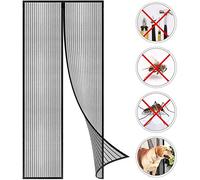 WAFWYY® Magnet Fly Screen Door Insect Protection, Magnetic Curtain Adhesive Installation Without Drilling, Mosquito Net Magnetic Closure, Full Frame, 80x210CM
