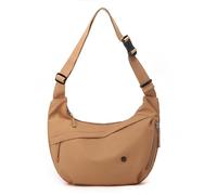 Wafybsre Nylon Crescent Cross body Bag for Women and Men, Casual Medium Lightweight Shoulder Tote Handbag Travel Purse with Adjustable Strap (Citrus yellow)