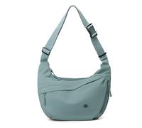 Wafybsre Nylon Crescent Cross body Bag for Women and Men, Casual Medium Lightweight Shoulder Tote Handbag Travel Purse with Adjustable Strap (Sky blue)