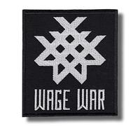 Wage War Patch Badge Embroidered Iron on Applique