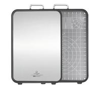 WAGENSTEIGER Stainless Steel Double Sided Chopping Board, Cutting Board, Metal Board Side & Plastic Board Side with Wheat Straw PP Inside, Easy to Clean, designed for precision, hygiene