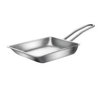 WAGENSTEIGER Stainless Steel Fry Pan, 3-Ply Reinforced Body, Rectangular Omelet Pan, Oven & Dishwasher Safe, Induction Compatible, Portable Camping Cookware, Mini or Small Size (14.2Lx5.5WX1.2H inch)
